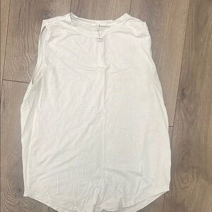 Sleeveless White Top